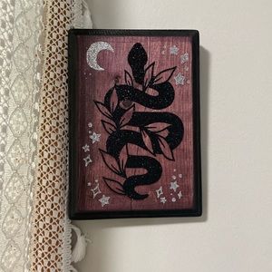 Handmade Mystical Halloween Wood Plaque